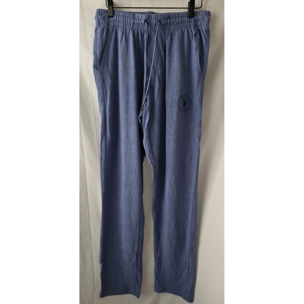 NWT U.S. Polo Assn Lounge Pants Mens Large Blue Cotton Drawstring Loungewear